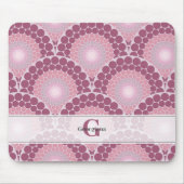 Monogrammed Radiant Pinks Dusky Roos Dot Mandala Muismat (Voorkant)