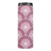 Monogrammed Radiant Pinks Dusky Roos Dot Mandala Thermosbeker (Achterkant)