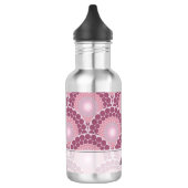 Monogrammed Radiant Pinks Dusky Roos Dot Mandala Waterfles (Links)