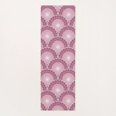 Monogrammed Radiant Pinks Dusky Roos Dot Mandala Yogamat (Achterkant)