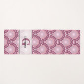 Monogrammed Radiant Pinks Dusky Roos Dot Mandala Yogamat (Voorkant (horizontaal))
