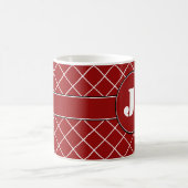 Monogrammed Red Diamond Koffiemok (Center)