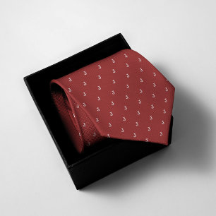 Monogrammed Red Stropdas