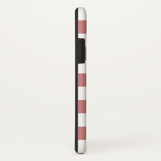 Monogrammed Red White Buffalo Check Pattern Case-Mate iPhone Case (Achterkant/rechts)