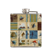 Monogrammed Reel Mannen Vist Heupfles (Achterkant)