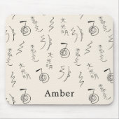 Monogrammed Reiki Symbols Patroon - Reiki Healing Muismat (Voorkant)