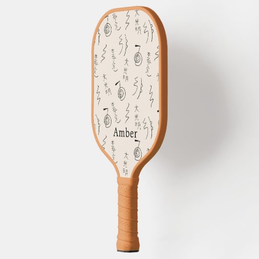 Monogrammed Reiki Symbols Patroon - Reiki Healing Pickleball Paddle (Links)
