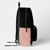 Monogrammed Retro Kleurrijke Strepen Gepersonalise Bedrukte Rugzak (Links)