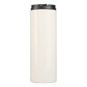 Monogrammed Retro Kleurrijke Strepen Gepersonalise Thermosbeker (Achterkant)