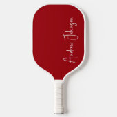 Monogrammed rode pickleball paddle (Voorkant)