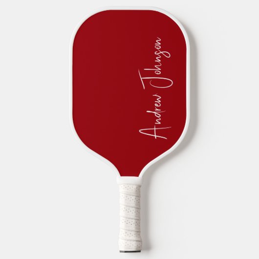 Monogrammed rode pickleball paddle (Voorkant)