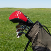 Monogrammed Rood en Wit of kies Uw Kleur Golfheadcover (Insitu)