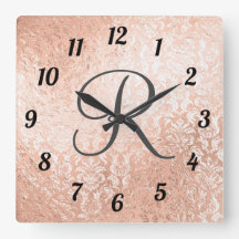 Monogrammed Roos Gold Damask