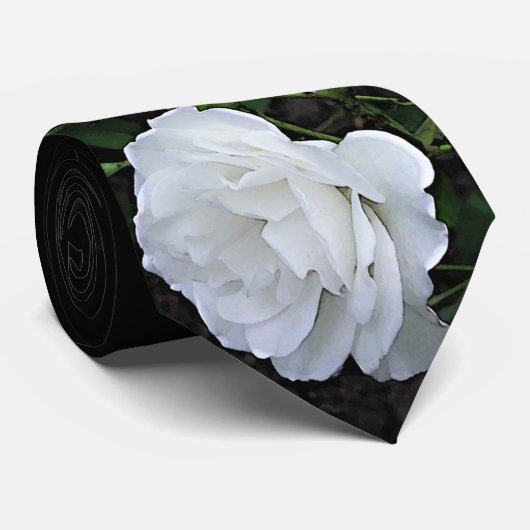 Monogrammed Roos Stropdas (Opgerold)