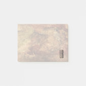 Monogrammed Rough and Weathered Grunge Texture Post-it® Notes (Voorkant)