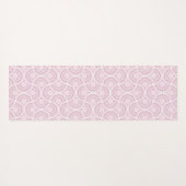 Monogrammed Roze Art Deco Confetti Lace Mandala Yogamat (Achterkant (horizontaal))