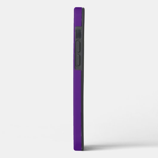 Monogrammed Roze Bloem Paarse Case-Mate iPhone Case (Achterkant / Links)