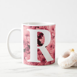 Monogrammed Roze Chrysant Mok