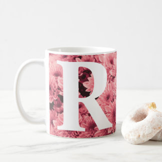 Monogrammed Roze Chrysant Mok