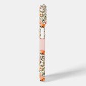 Monogrammed Roze Geel Sinaasappel Wildflowers Gift Case-Mate iPhone Case (Achterkant / Rechts)