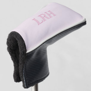 Monogrammed Roze Golf Putter Hoesje voor vrouwen Golfheadcover