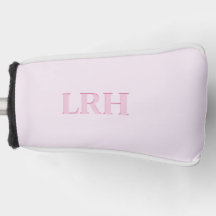Monogrammed Roze Golf Putter Hoesje voor vrouwen