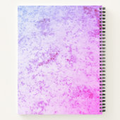Monogrammed Roze & Paarse Marmered Notitieboek (Achterkant)