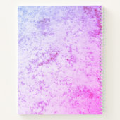Monogrammed Roze & Paarse Marmered Notitieboek (Achterkant)