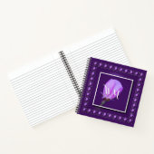 Monogrammed Roze, Paarse Spring Blossom Journal Notitieboek (Binnen)