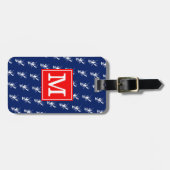 Monogrammed RS Lobsters Blue Bagagelabel (Voorkant horizontaal)