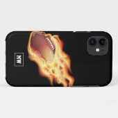 Monogrammed Rugby Hoesje-Mate iPhone Case (Achterkant (horizontaal))