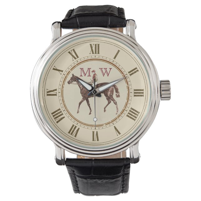 Monogrammed  Ruitersport Horloge (Voorkant)
