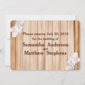 Monogrammed Rustic Mason Jar en Pink Peonies Save The Date (Achterkant)