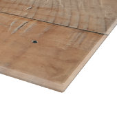 Monogrammed Rustic Wood Vintage Flowers Snijplank (Hoek)