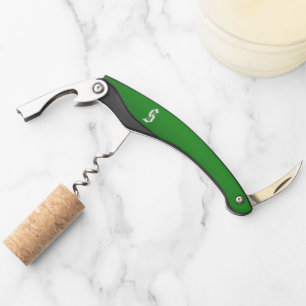 Monogrammed "S" Green Gradient Waiter's Corkschroe Kurkentrekker