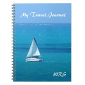 Monogrammed Sailing Travel Journal Notitieboek (Voorkant)