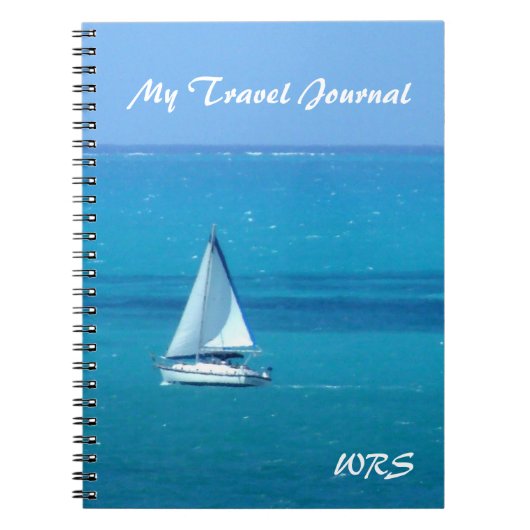 Monogrammed Sailing Travel Journal Notitieboek (Voorkant)