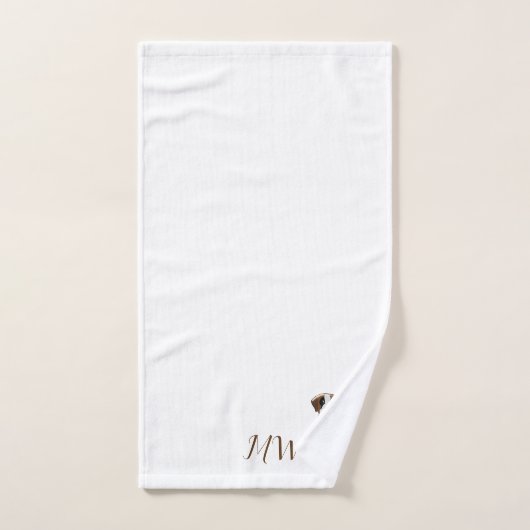 Monogrammed Saint Bernard Dog Design Bad Handdoek (Handdoek)