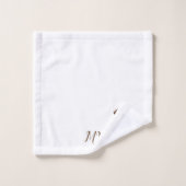 Monogrammed Saint Bernard Dog Design Bad Handdoek (Wasdoekje)