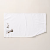 Monogrammed Saint Bernard Dog Design Bad Handdoek (Handdoek)