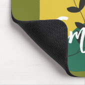 Monogrammed schattig abstract en natuur groen manu muismat (Hoek)