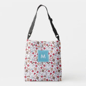 Monogrammed Schattigee medische patroonverpleegkun Crossbody Tas (Achterkant)