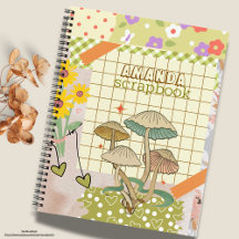 Monogrammed Schattigee paddenstoelen Scrapbook Re