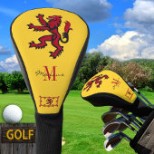 Monogrammed & Schotse vlag Golf Clubs / Rampant Golfheadcover