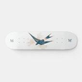 Monogrammed Schuur Swallow Skateboard (Horizontaal)