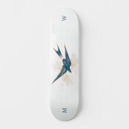 Monogrammed Schuur Swallow Skateboard