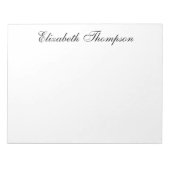 Monogrammed Script Notitieblok (Voorkant)