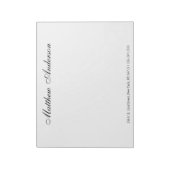 Monogrammed Script Notitieblok (Linkerzijde)