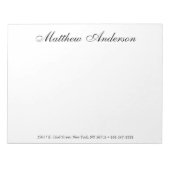 Monogrammed Script Notitieblok (Voorkant)