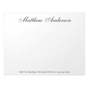 Monogrammed Script Notitieblok